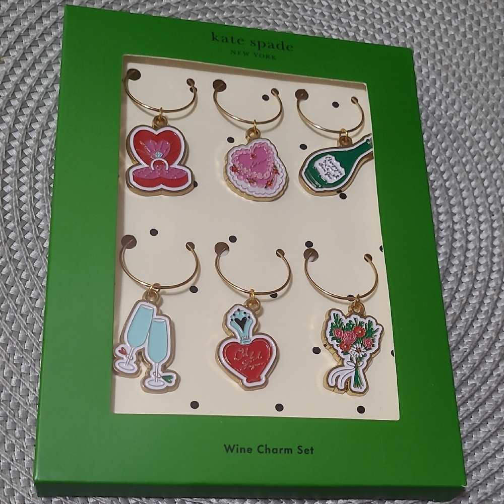 Kate Spade Wine Charm Set